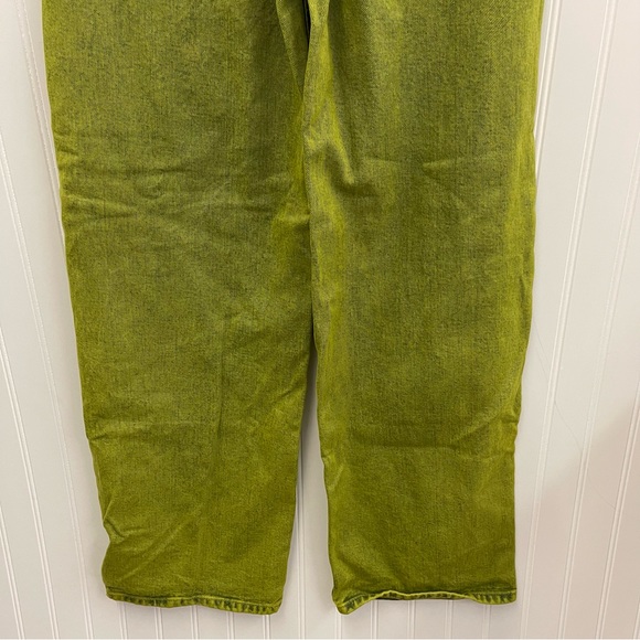 Urban Outfitters | BDG High Rise Baggy Jeans in Electric Green Sz 27 - Picture 9 of 10